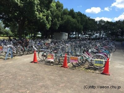 しらこばと水上公園：駐輪場