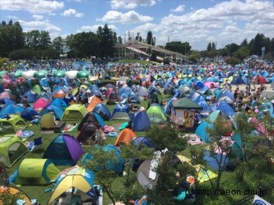 しらこばと水上公園：テント